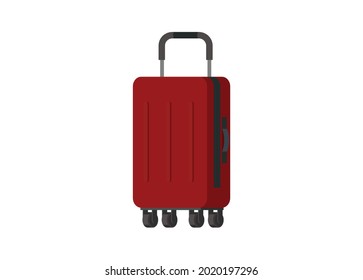 Reisetasche. Einfache flache Illustration.