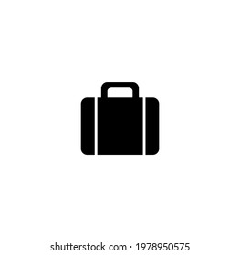 Travel bag simple thin line icon vector illustration