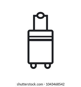 Travel Bag Simple Vector Icon
