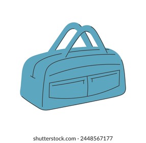 A travel bag for storing luggage when traveling. Vector illustration