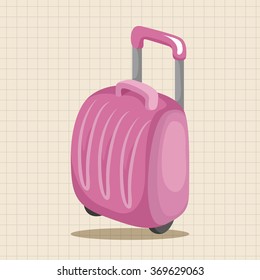 travel bag theme elements