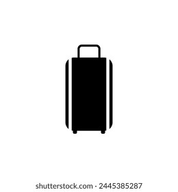 Travel Bag. Trip Handbag flat vector icon. Simple solid symbol isolated on white background
