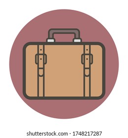 Travel bag. Vector flat style for you design