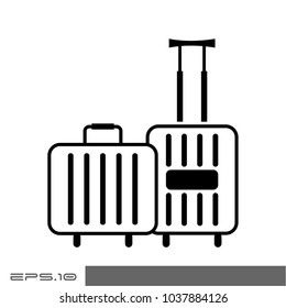 Travel Bag Vector Icon