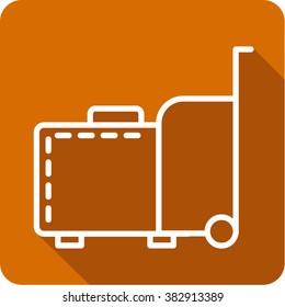 Travel baggage icon. 