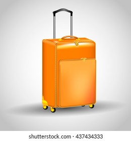 Travel baggage suitcases isolated vector illustration