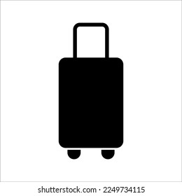 Travel, baggage, tourism, baggage, airport vector line icon, on white background.