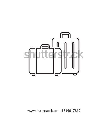 Travel, baggage, tourism, luggage, airport vector line icon