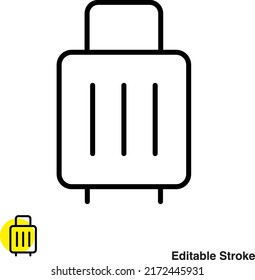 Vektorliniensymbol für Reisegepäck