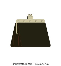 Travel bags,  cases, purse, wallet, ladies' purse, coin-operated, cosmetic bag flat isometric icons illustration on white background. Set of illustrations for traveling, flying, study, money. Vector