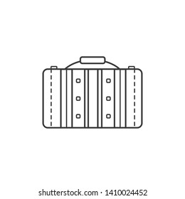 Travel bags and suitcase with line style. Travel and vacation icon 