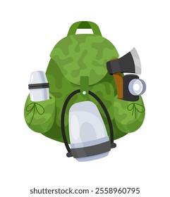 Travel bags with touristic supplies