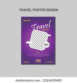 Travel Banner Design And Facebook , Instagram Ad Poster Design 
