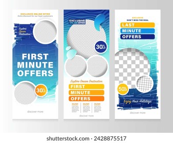 Travel Banner or Social Media Design.