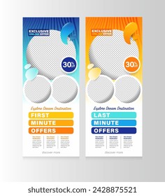 Travel Banner or Social Media Design.