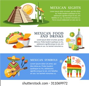 travel banners background Mexico