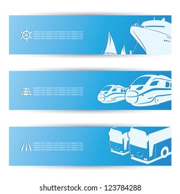 Travel banners - vector illustration