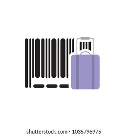 Travel Barcode Logo Icon Design