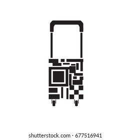travel barcode vector eps 10