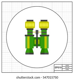 Travel Binocular Vector Icon