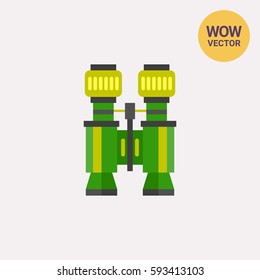 Travel Binocular Vector Icon
