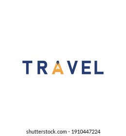 Travel Blog Logo Design Template Flat Style Symbol Vector