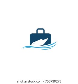 travel boat logo template