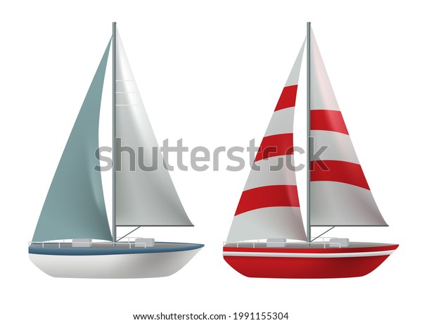 Travel Boat Vector Set Design Travel Stock Vector (Royalty Free ...