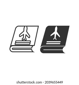 travel book  vector icon illustration sign 