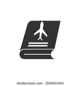 travel book  vector icon illustration sign 