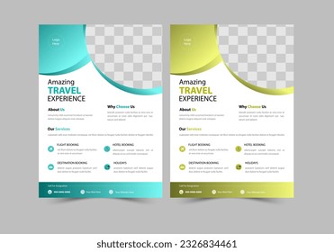 A travel booking flyer is used to showcase travel packages, tours, or vacation deals that are available for booking.