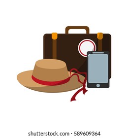 travel briefcase icon