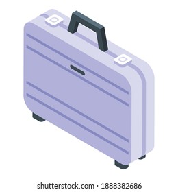 Reisebriefkasten-Symbol. Isometrisch aus Reisebriefkasten, Vektorsymbol für Webdesign einzeln auf weißem Hintergrund