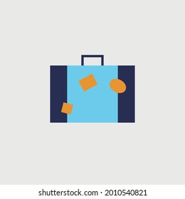 travel briefcase vector icon luggage