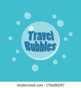 Travel bubles icon concept. Travel bubbles agreement during covid-19 situation. Vector illustration 