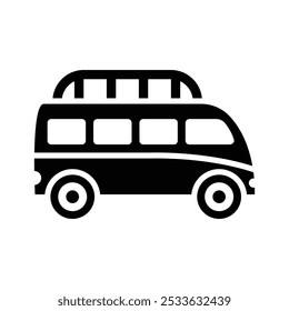 Travel Bus Icon, Vector graphics