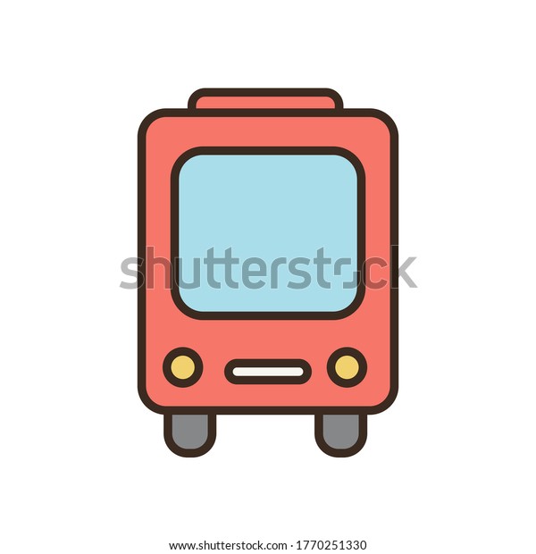 Travel. Bus
icon. Vector illustration travel
bus