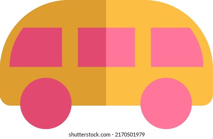 Bus de viaje, ilustración, vector sobre fondo blanco.