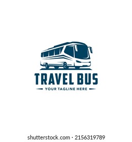 Travel Bus Logo Template with white Background. Suitable for your design need, logo, illustration, animation, etc. 