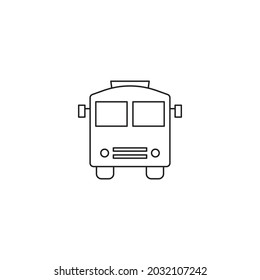 travel bus transport icon vector