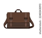 travel business bag cartoon. travel business bag sign. isolated symbol vector illustration