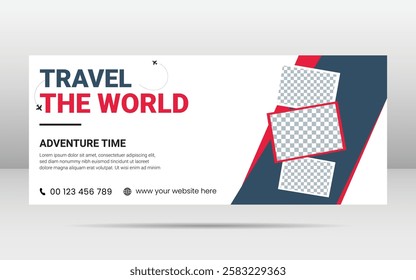 Travel Business web Banner Design Template