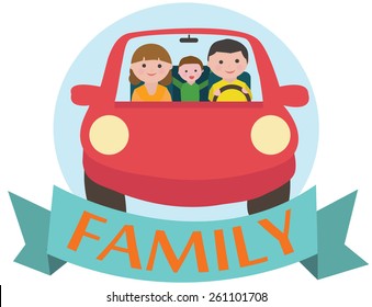 Travel by car with family