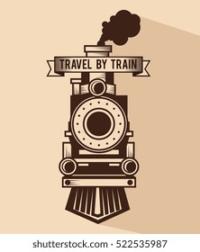 travel by train concept icon