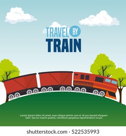 travel by train concept icon