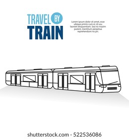 travel by train concept icon
