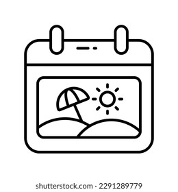 Diseño vectorial de calendario de viajes de estilo moderno, diseño vectorial de planificación