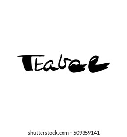 travel calligraphy vector of hand made doodle illustration