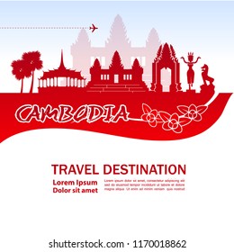 Travel To Cambodia Vector.