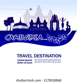 Travel To Cambodia Vector.
